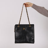 Chanel 1998 Caviar Turnlock Tote 24K GP
