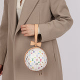 Ultra-Rare Louis Vuitton x Takashi Murakami Multicolor White Koro Koro Clutch