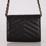 Chanel 2018 Chevron Lambskin Cardholder on Chain