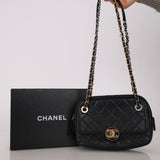 Chanel 2019 Calfskin Interlocking CC Small Camera Bag