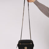 Chanel 2019 Calfskin Interlocking CC Small Camera Bag