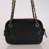 Chanel 2019 Calfskin Interlocking CC Small Camera Bag