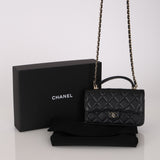 Chanel 2023 Lambskin Classic Top Handle