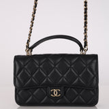 Chanel 2023 Lambskin Classic Top Handle