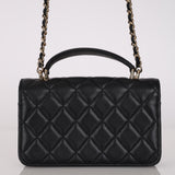 Chanel 2023 Lambskin Classic Top Handle