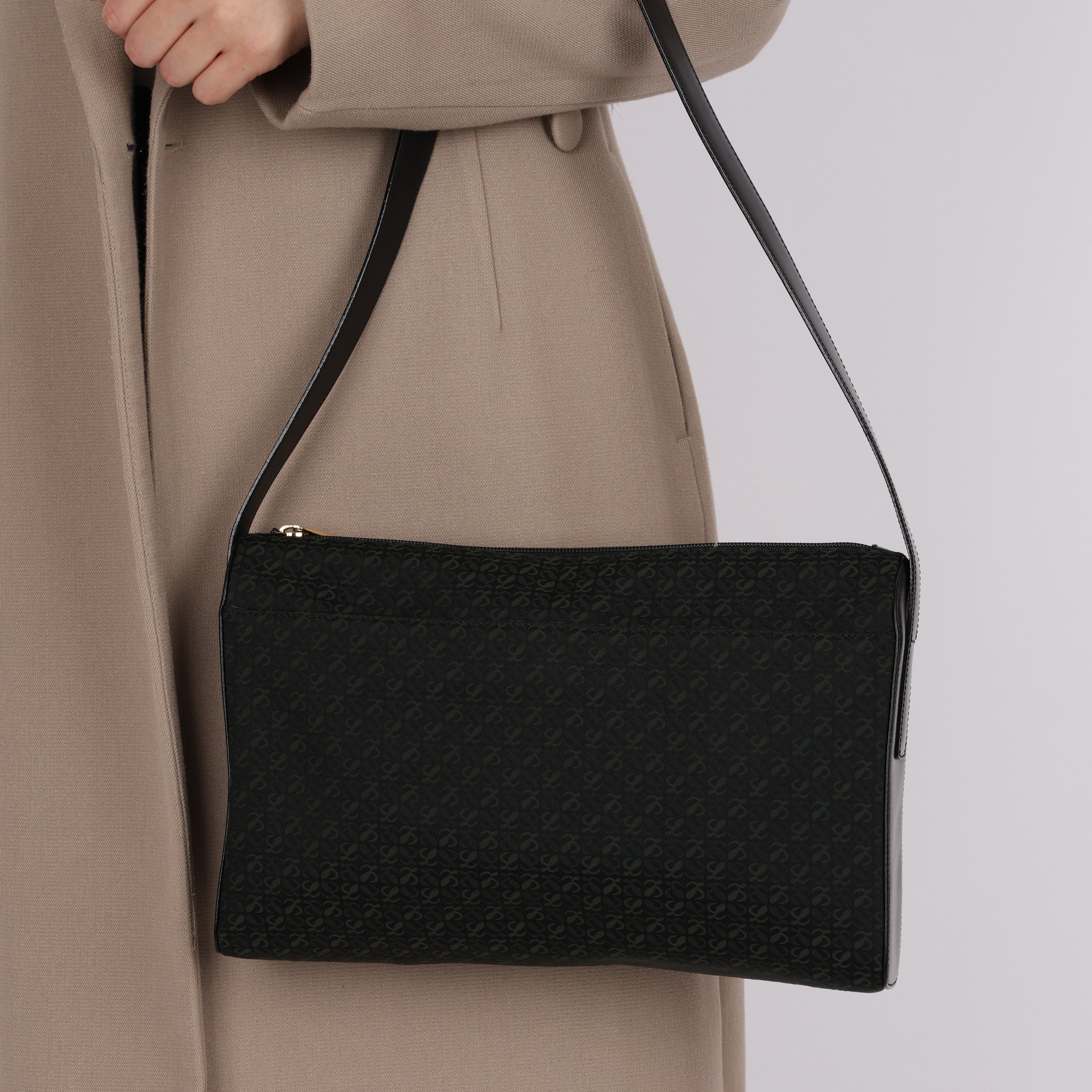 Loewe Anagram Canvas Shoulder Bag