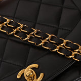 Chanel 1993 Lambskin Medium Diana Flap Bag 24K GP