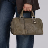 Loewe Khaki Grey Anagram Leather Amazona 28