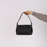 Chanel 2005 Surpique Double-Sided Zip Hobo 24K GP