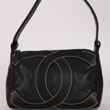 Chanel 2005 Surpique Double-Sided Zip Hobo 24K GP