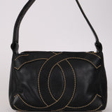 Chanel 2005 Surpique Double-Sided Zip Hobo 24K GP