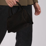 Bottega Veneta Satin Intrecciato Tassel Bowler Bag