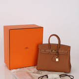 Hermès 2023 Gold Togo Birkin 25 Retourne GHW