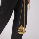 Rare Gucci Gold GG Metal Shell '1970s' Minaudière