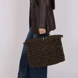 Fendi Woven Leather Peekaboo Bag