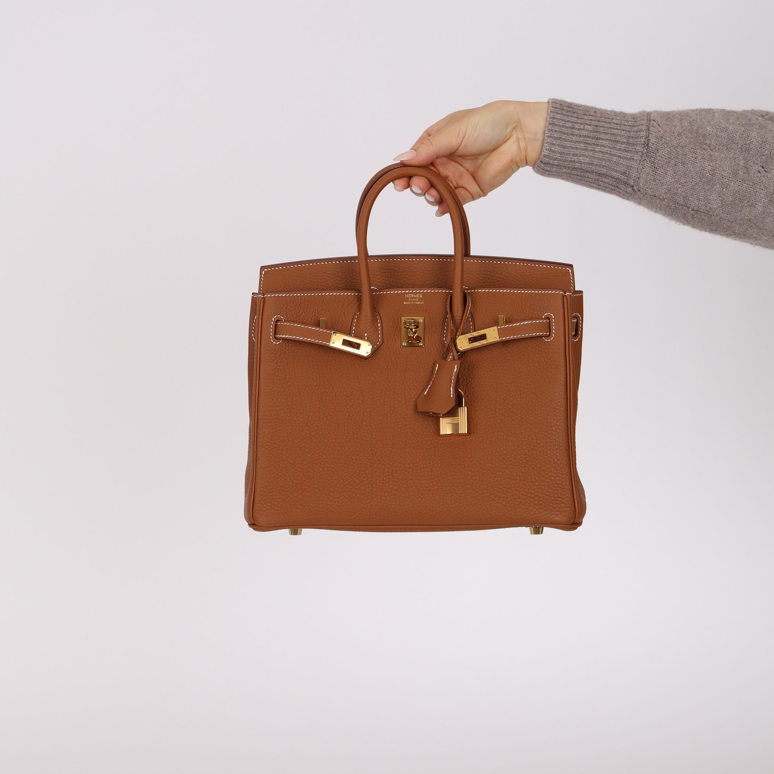 Hermès 2023 Gold Togo Birkin 25 Retourne GHW