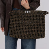 Fendi Woven Leather Peekaboo Bag