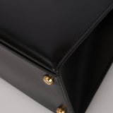 Hermès 1978 Noir Box Kelly 32 Sellier GHW
