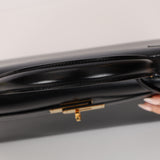 Hermès 1978 Noir Box Kelly 32 Sellier GHW