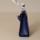 Hermès 2020 Bleu Electrique Tadelakt Micro Kelly Twilly