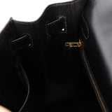 Hermès 1978 Noir Box Kelly 32 Sellier GHW