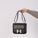 Hermès 1993 Cacao Box Constance 23 GHW