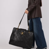 Rare Chanel 1996 Lambskin Supermodel Tote 24K GP