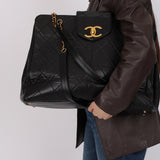 Rare Chanel 1996 Lambskin Supermodel Tote 24K GP