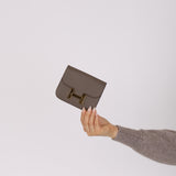 Hermès 2022 Etain Epsom Constance Slim Wallet GHW
