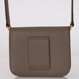 Hermès 2022 Etain Epsom Constance Slim Wallet GHW