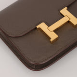 Hermès 2022 Etain Epsom Constance Slim Wallet GHW