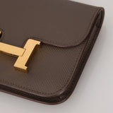 Hermès 2022 Etain Epsom Constance Slim Wallet GHW