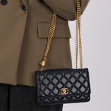 Chanel 2022 Lambskin Pillow Pearl Crush Wallet on Chain