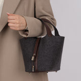 Hermès 2020 Havana Swift and Gris Moyen Wool Picotin 18 PM PHW