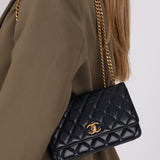 Chanel 2022 Lambskin Pillow Pearl Crush Wallet on Chain