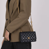 Chanel 2022 Lambskin Pillow Pearl Crush Wallet on Chain