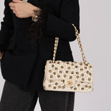 Ultra-Rare Chanel 2016 Metiers d'Art Pasta Pearl Medium Classic Double Flap AGHW