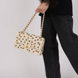 Ultra-Rare Chanel 2016 Metiers d'Art Pasta Pearl Medium Classic Double Flap AGHW