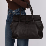 Chanel 2011 Large Caviar Flap Turnlock Tote