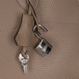 Hermès 2016 Gris Tourterelle Taurillon Clémence Bolide 31 PHW