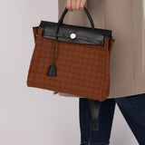 Hermès 2000 Vache Hunter and Toile Herbag 31