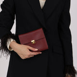 Hermès 2021 Rouge H Chevre Mysore Clic 16 GHW