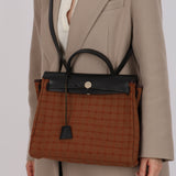 Hermès 2000 Vache Hunter and Toile Herbag 31