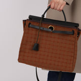 Hermès 2000 Vache Hunter and Toile Herbag 31