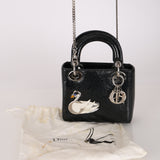 Limited Edition Dior 2016 Ceramic Deerskin Swan Mini Lady Dior
