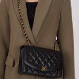 Rare Chanel 1996 Caviar Medium Diana Flap Bag 24K GP