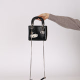 Limited Edition Dior 2016 Ceramic Deerskin Swan Mini Lady Dior