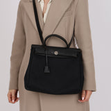 Hermès 2000 Vache Hunter and Toile Herbag 31