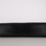 Saint Laurent Croc Embossed Manhattan Shoulder Bag