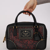 Prada Saffiano Marbled Bauletto Bag